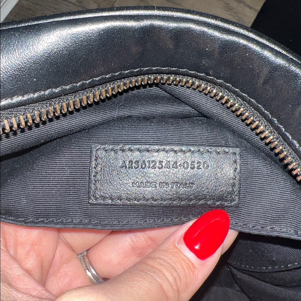 Saint Laurent Lou Camera Bag - Black/Gunmetal Logo - Picture 11 of 14